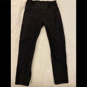 Lululemon Wunder Under, Black, Size 8 - 25 in